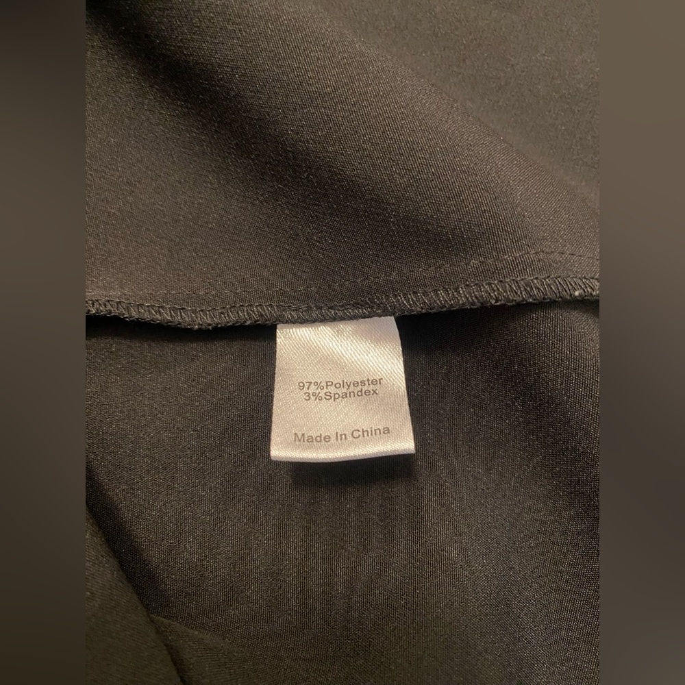Tuckernuck Black Stretch Crepe Royal Shirt Dress 3/4 Sleeves- Small - Picture 16 of 16